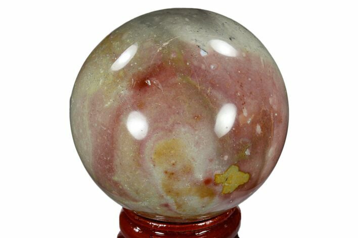 Polished Polychrome Jasper Sphere - Madagascar #118117